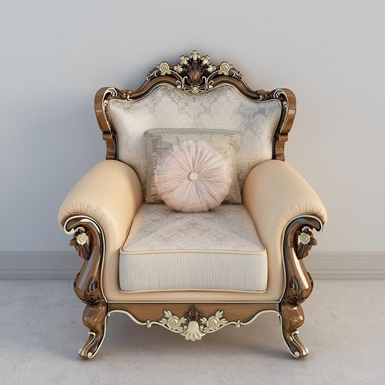 Royal Luxury Sofa 3D model for Upscale Spaces