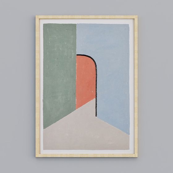 Abstract Geometric Door 3D model