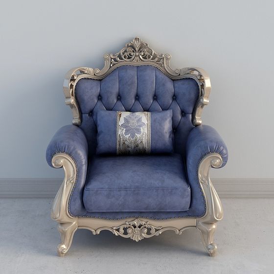 Regal Throne Chair 3D model for Sophisticated Spaces