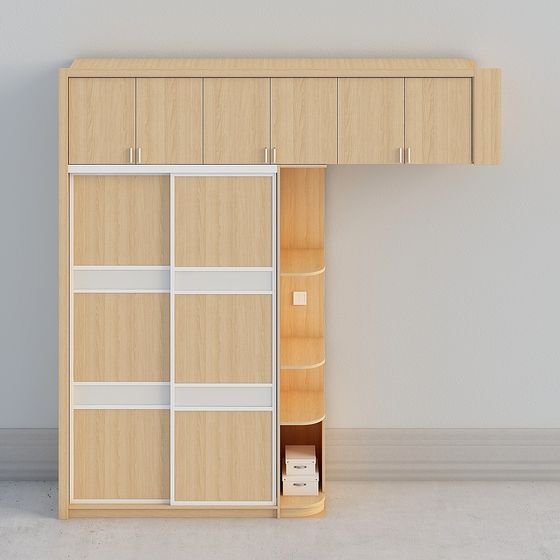 Stylish Minimalist Closet 3D Model for Contemporary Spaces