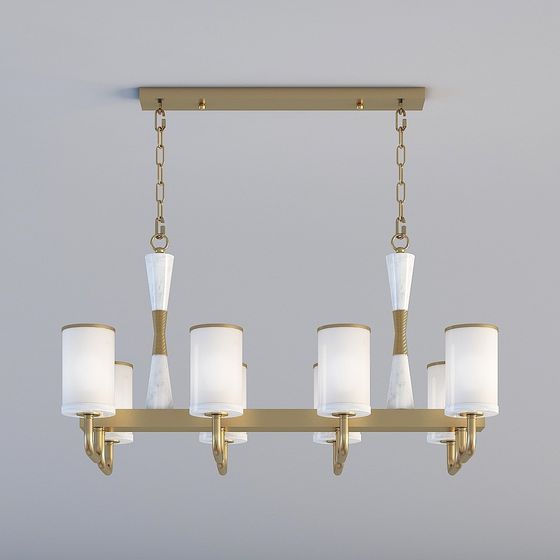 Elegant Modern Chandelier 3D model