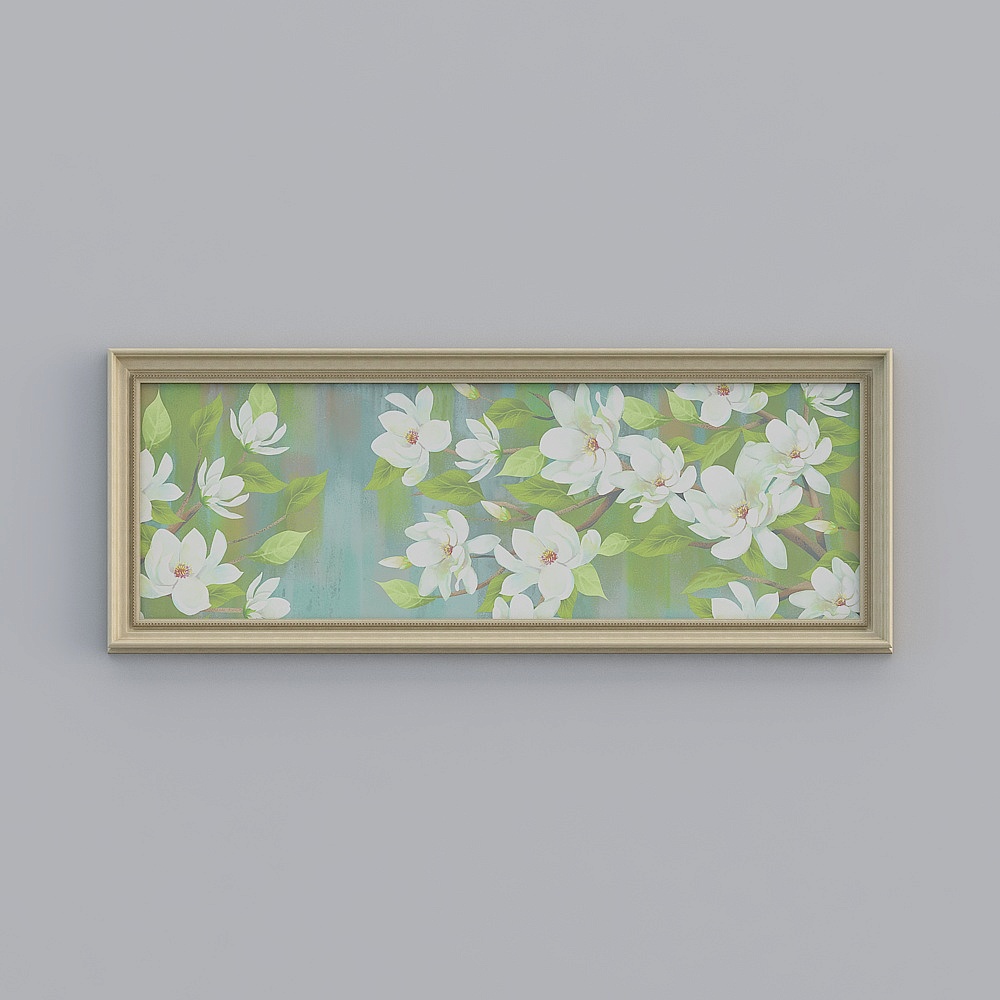 Kibaki Amerikanisch horizontal Einzelverbindung Europäische Box Amerikanische Blume Vogel 62.5x162.5cm Blume Vogel