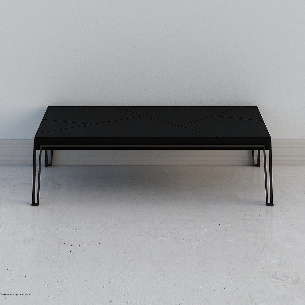 Geometric Black Table 3D model
