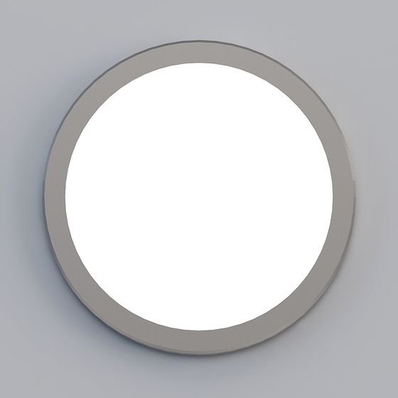 Stylish Round Lamp 3D model for Contemporary Spaces