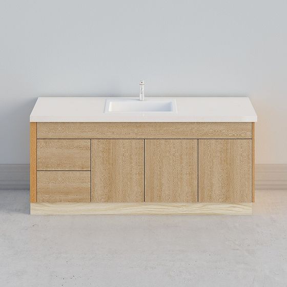 Modern Minimalist Bathroom Cabinet 3D model
