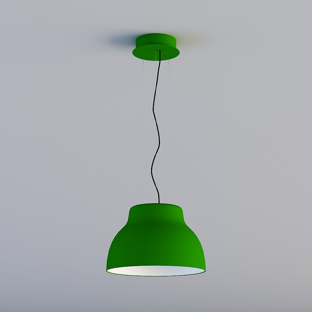 Unique Green Pendant Light 3D model