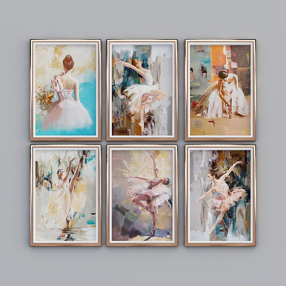 Cool House - Dipinti murali di ballerina moderna