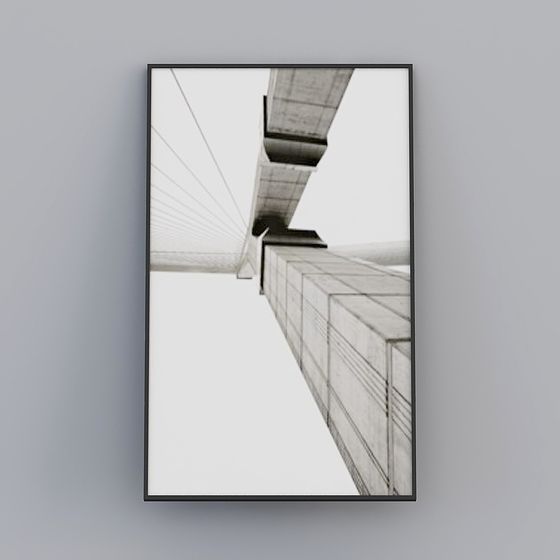 Stylish Low Polygon Bridge 3D model for Contemporary Design