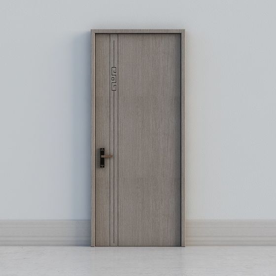 Stylish Low-Poly Door 3D Model for Modern Interiors