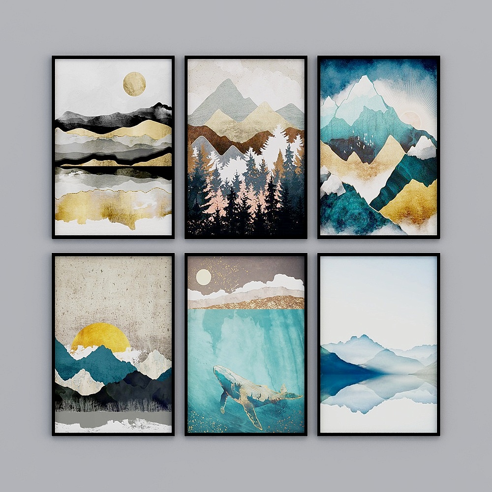 Cool House - Modern Decorative Hanging Painting-1