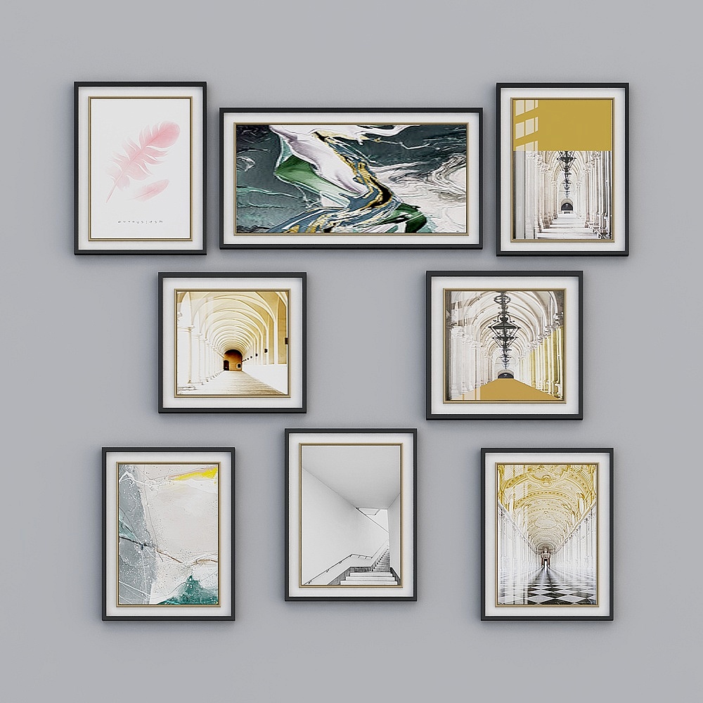 Maison cool - Combinaison de peinture suspendue décorative moderne