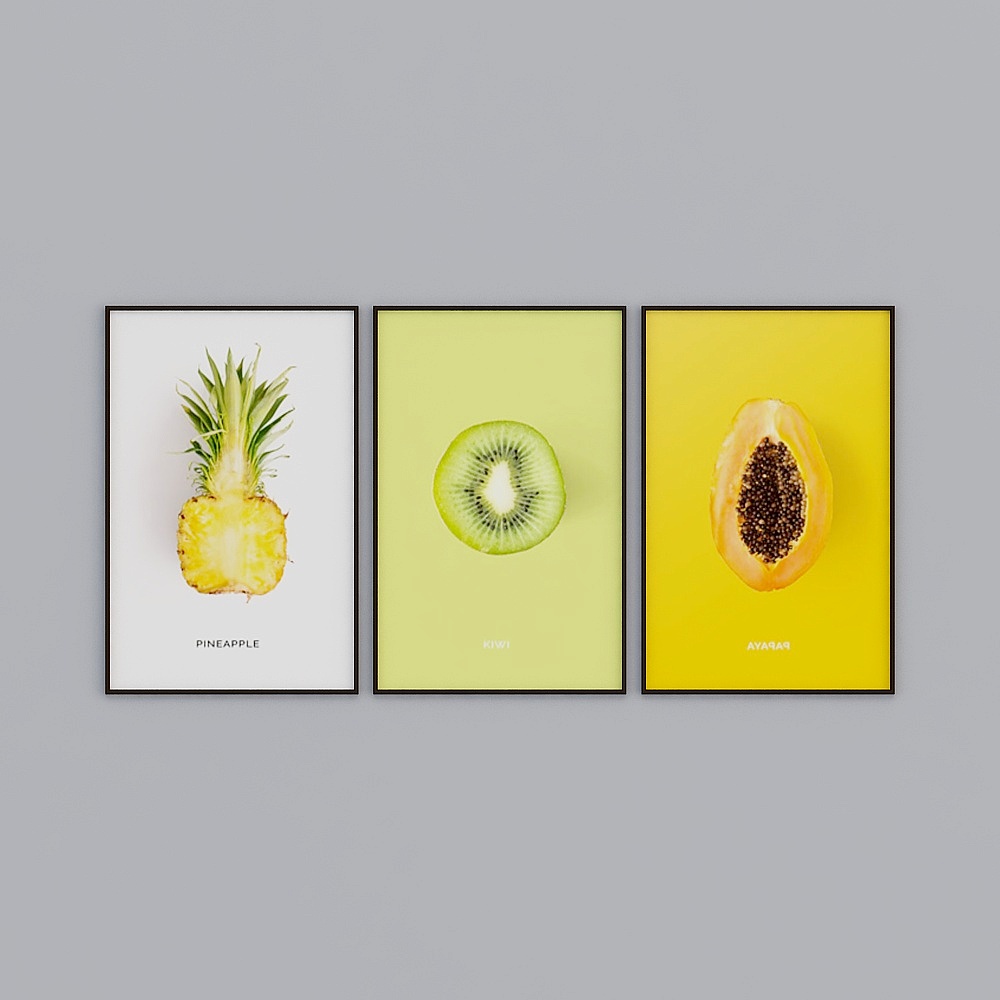 Cool House - Dipinto decorativo a sospensione di frutta moderna-1