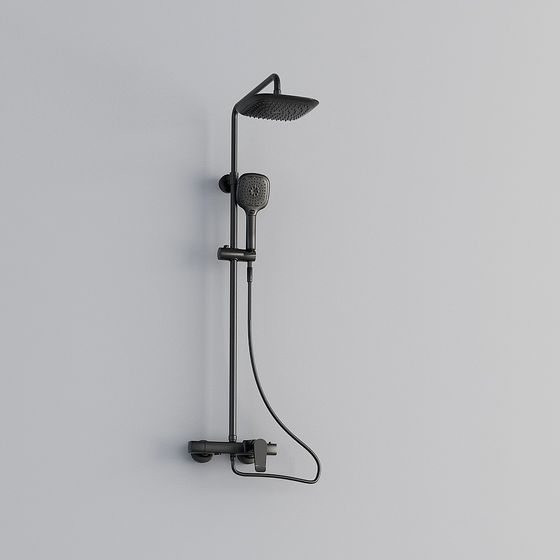 Stylish Shower System 3D model for Contemporary Spaces