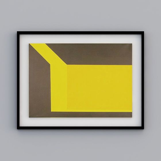 Abstract Geometric Frame 3D model for Creative Projects