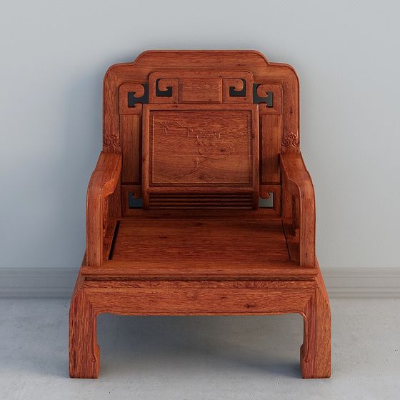 Classic Rosewood Chair 3D model