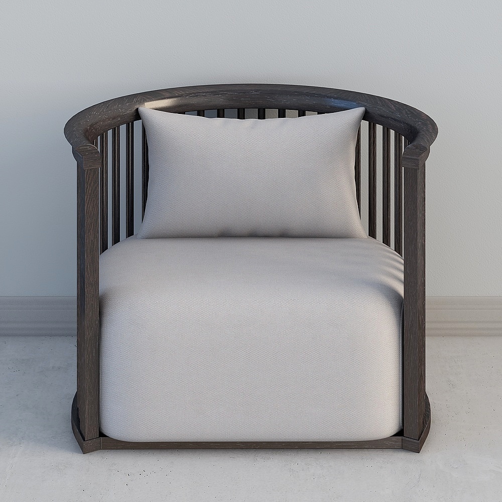 Retro Casual Chair 3D model for Modern Interiors