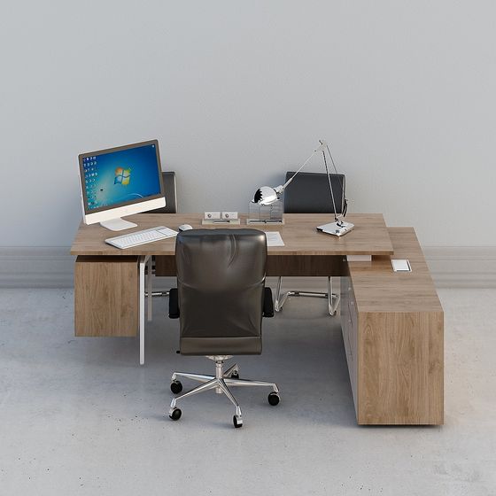 Modern Minimalist Office Desk Chair 3D model