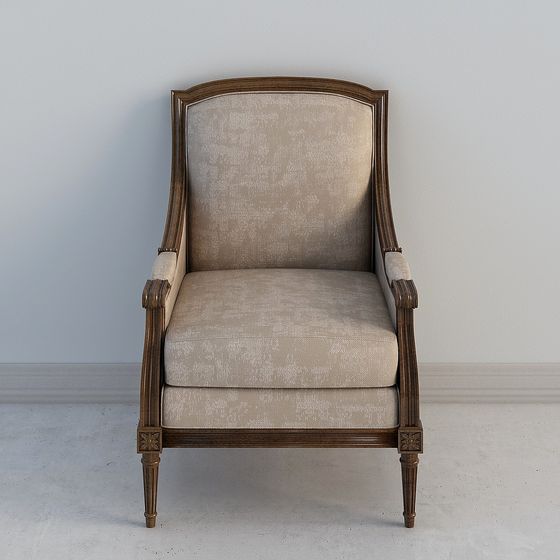 Vintage-Style Armchair 3D model