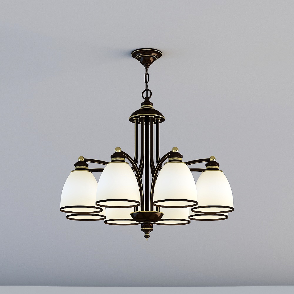 Le luci 3D sono tutte LX-American Guest Restaurant Bar Study Bedroom Chandelier-1850-8D