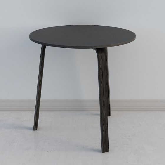 Polygonal Round Table 3D model Design