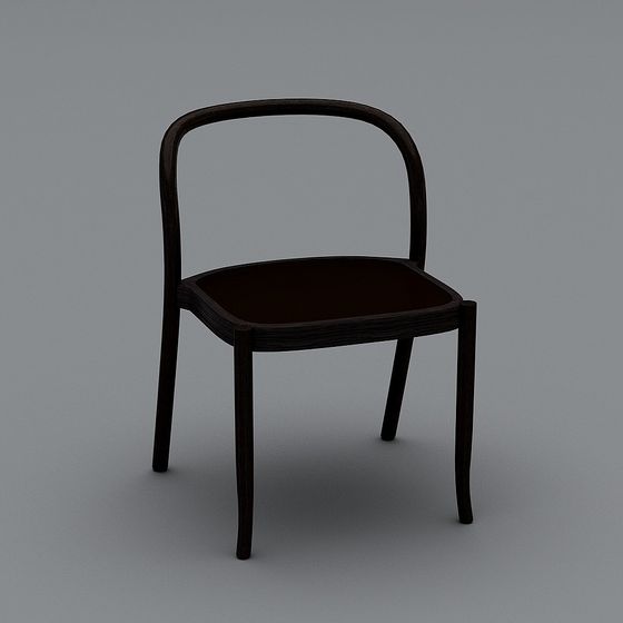 Urban Wooden Chair 3D model for Modern Spaces