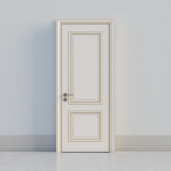 Classic Door 3D Model - A Fusion of Modern Minimalism and Classical Elegance