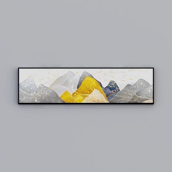 Mountain River Landscape 3D model for Creative Projects