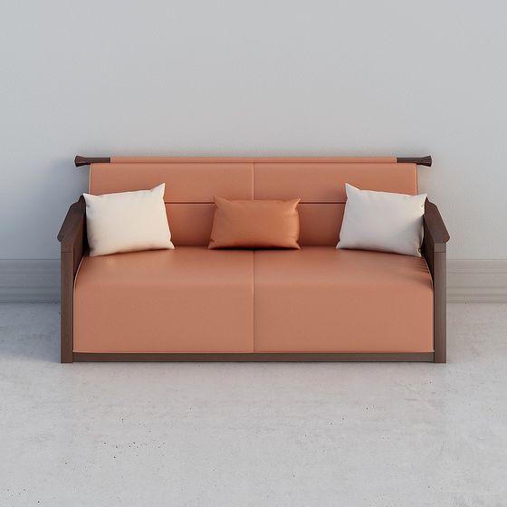 Urban Comfort Low-Poly Sofa 3D model