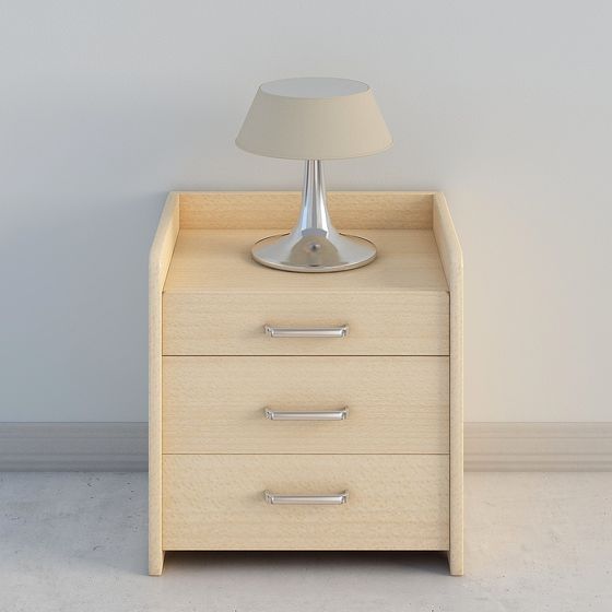 黄色のシンプルなベッドサイド テーブル