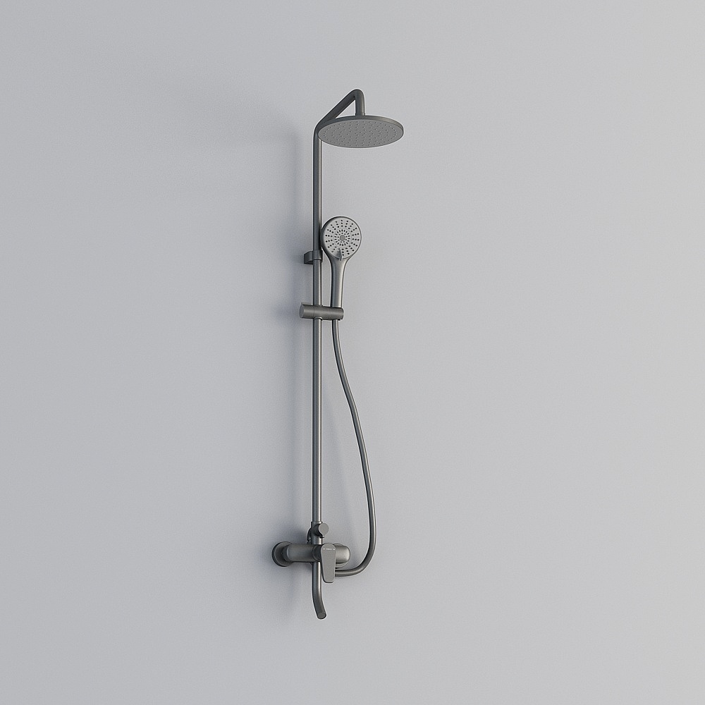 Minimalist Shower System 3D model