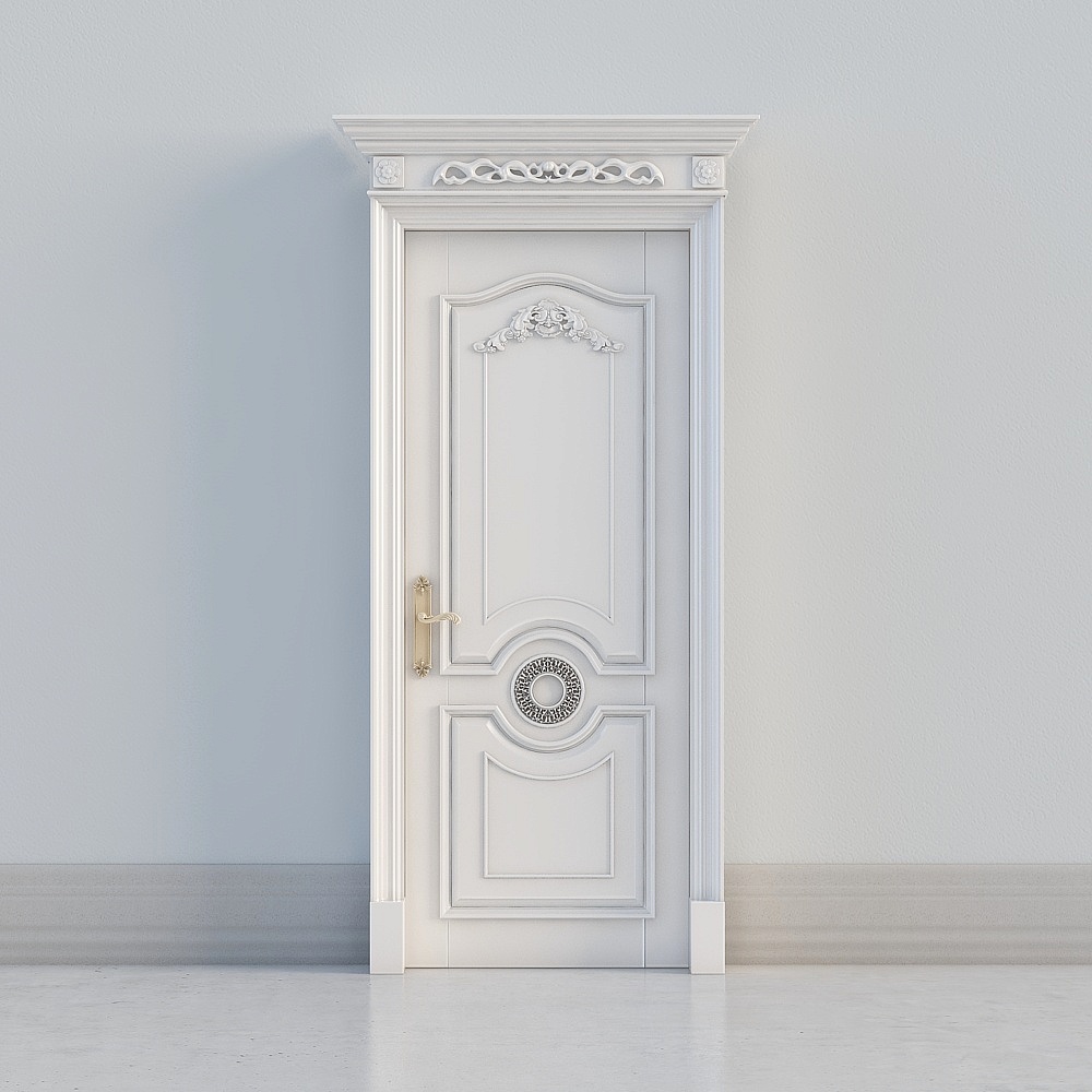 traditional white door