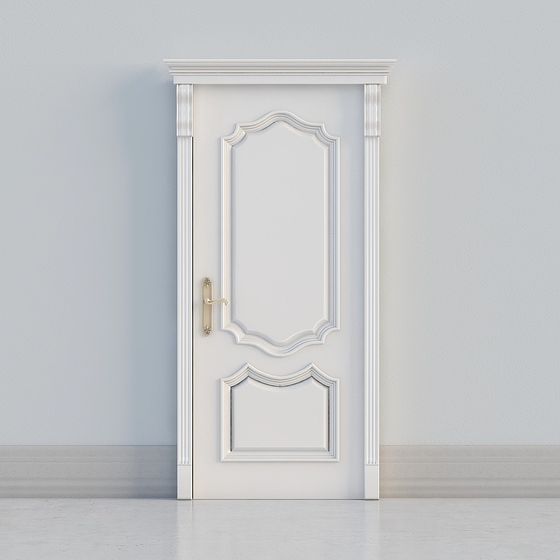 Cửa trắng cổ điển