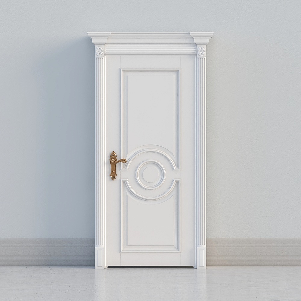 traditional white door