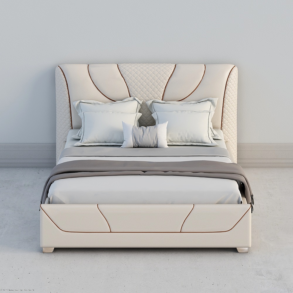 Urban Elegance Bed 3D model