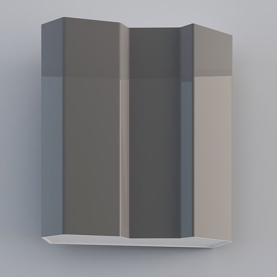 Urban Corner Cabinet 3D model for Contemporary Spaces