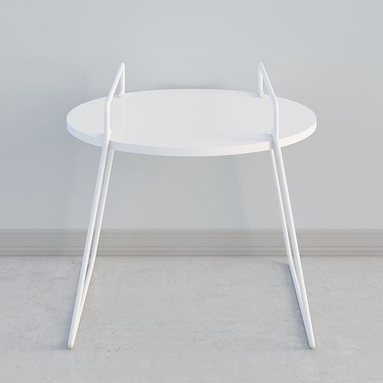 Minimalist Round Table 3D model