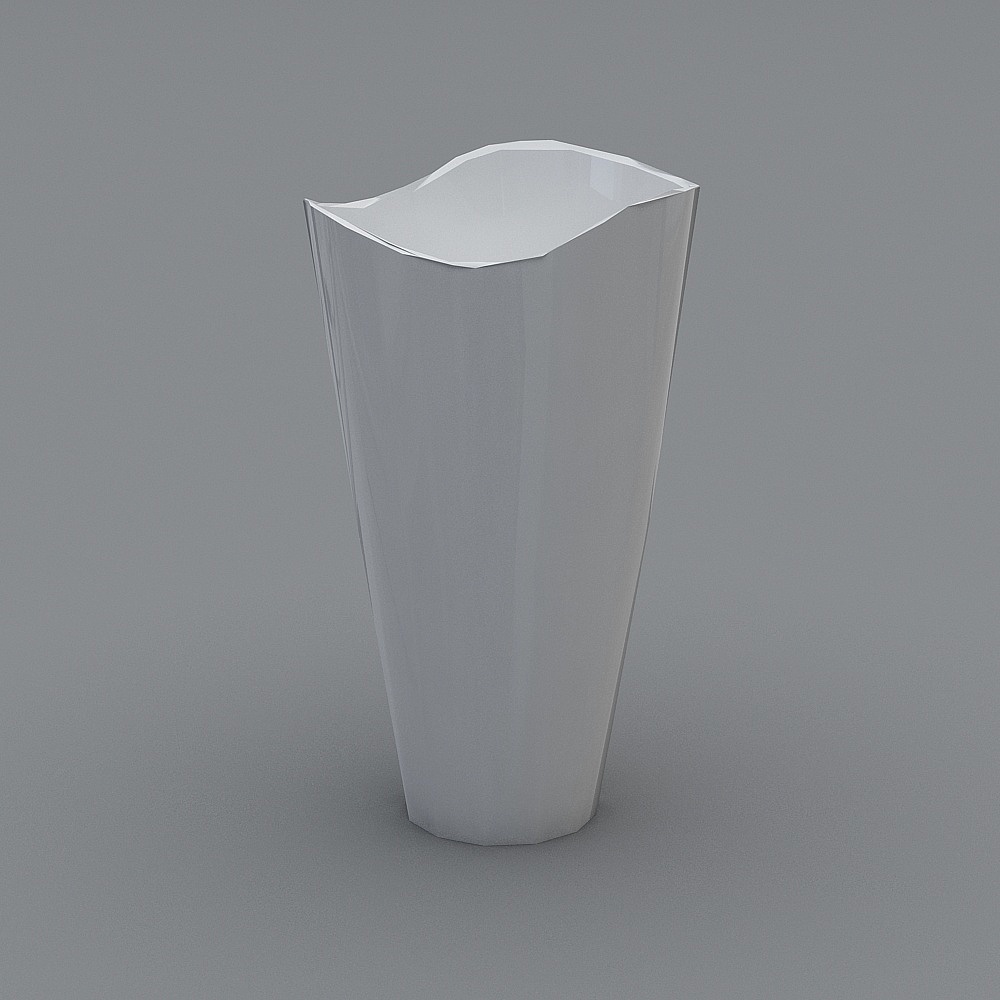 Geometric Prism Vase 3D model