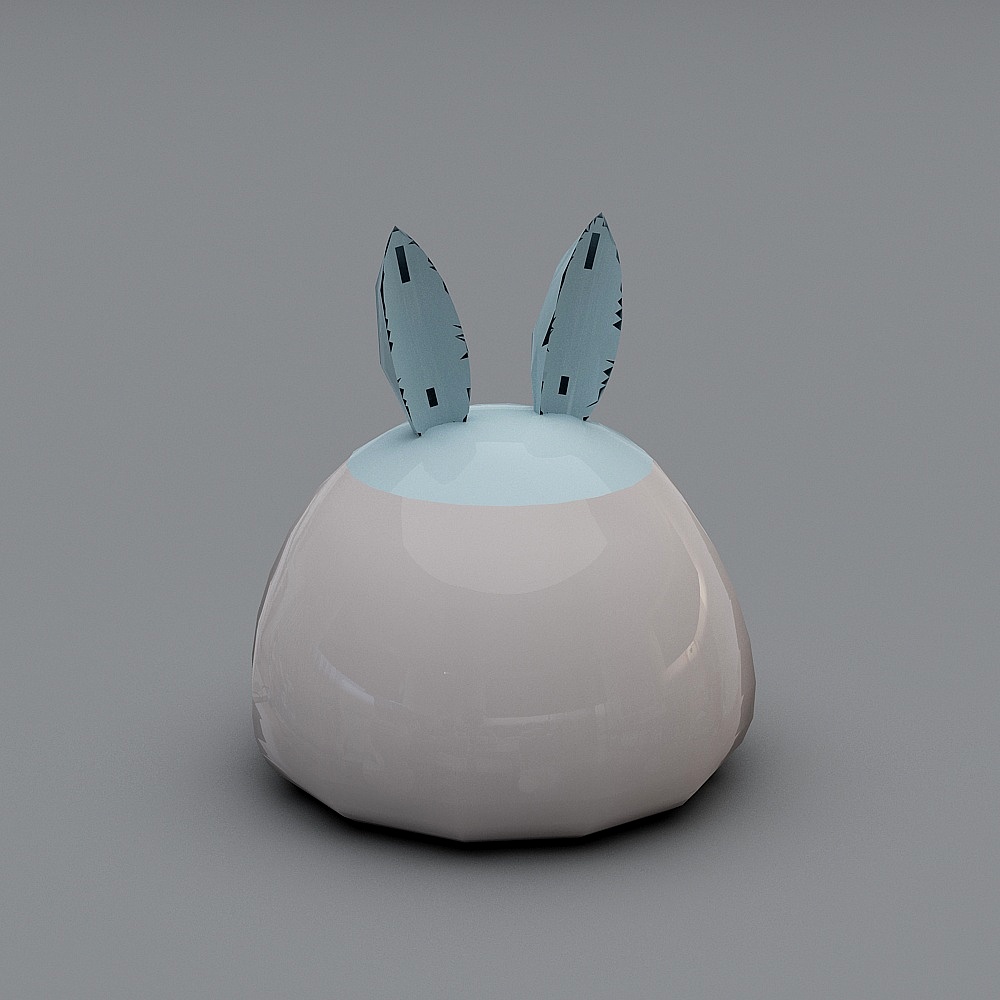 Bunny Dome Low Poly 3D Model