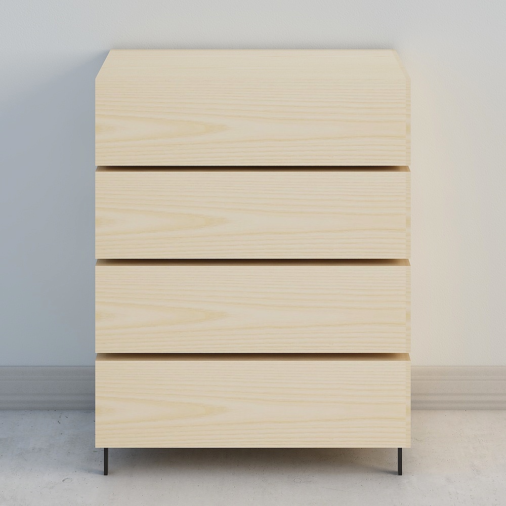 Made ZAOZUO flow square bucket cabinet four-story wide cabinet