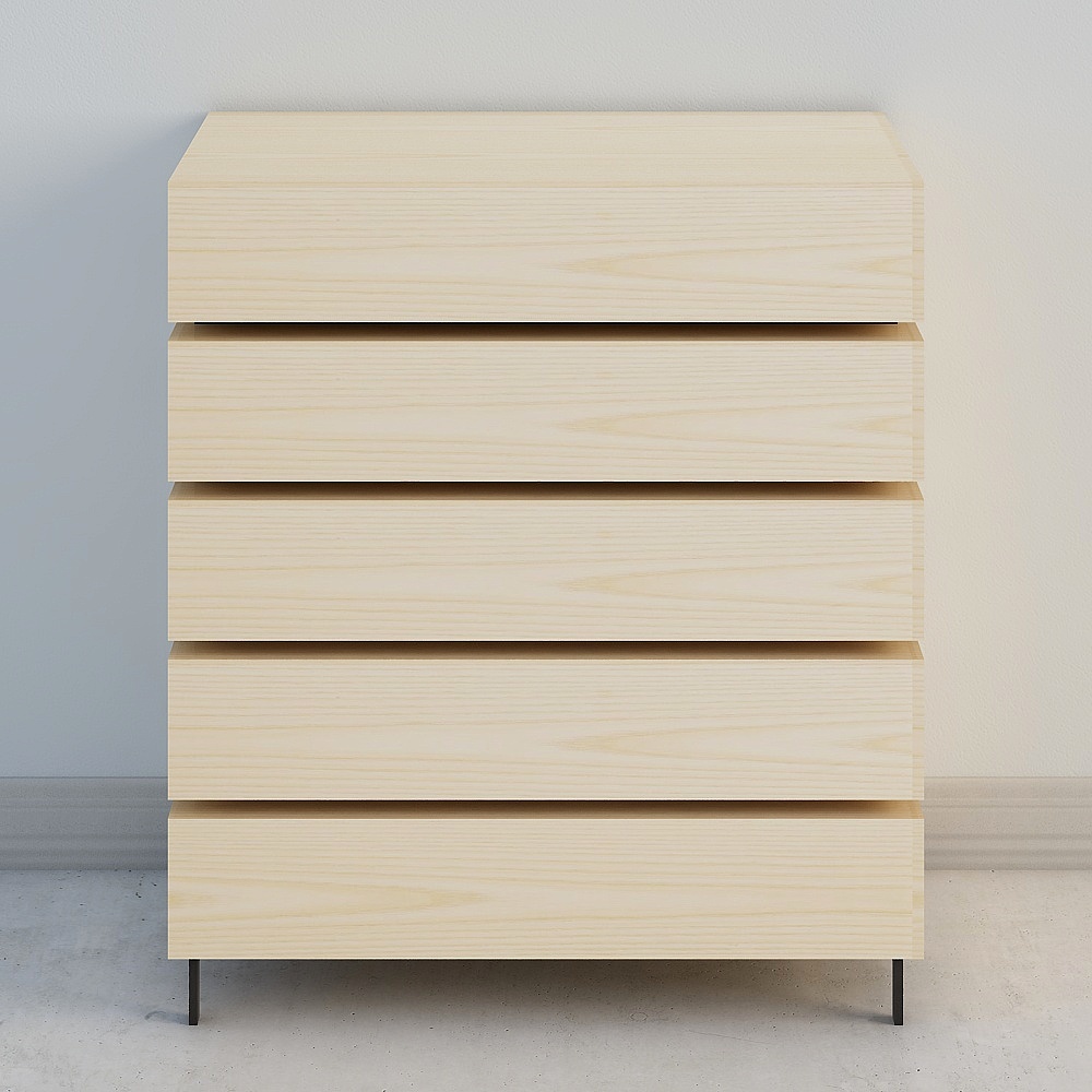 Armoire carrée à flux ZAOZUO avec cinq couches larges