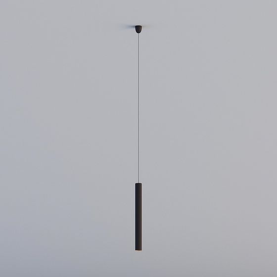 Elegant Low-Poly Chandelier 3D model