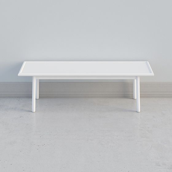 Minimalist Long Table 3D model