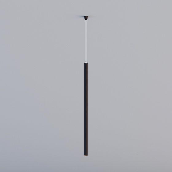 Minimalist Pendant Light 3D model for Creative Spaces