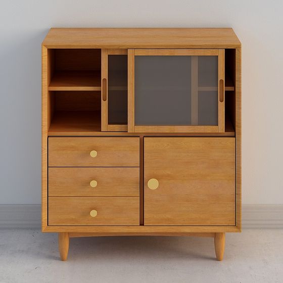 Mid-Century Sideboard 3D model