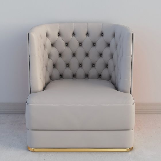 Chic Sofa 3D model for Contemporary Spaces
