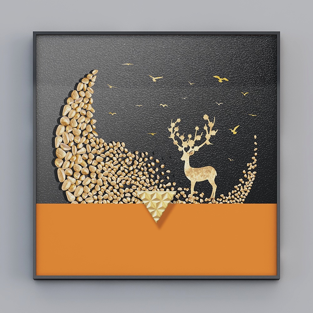 光輝之美畫作 - L-簡約現代 - 30035 - 抽象圖案裝飾畫