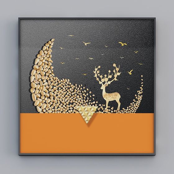 光輝之美畫作 - L-簡約現代 - 30035 - 抽象圖案裝飾畫