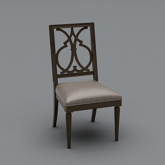 Elegant Dining Chair 3D model