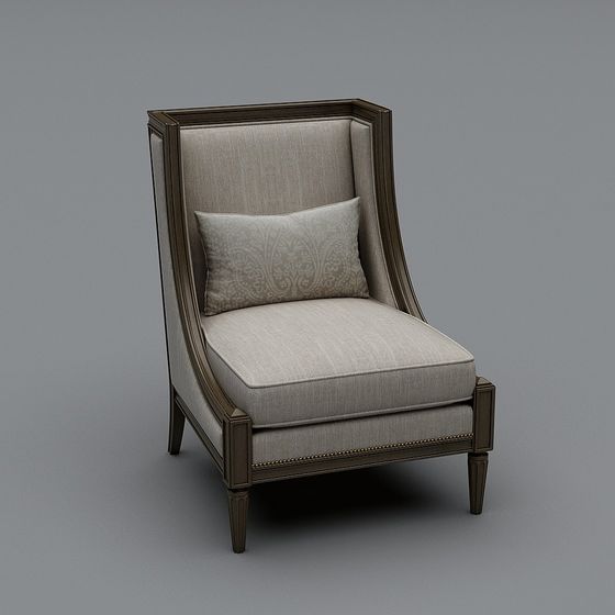 Stylish 3D Sofa Chair Model for Contemporary Spaces