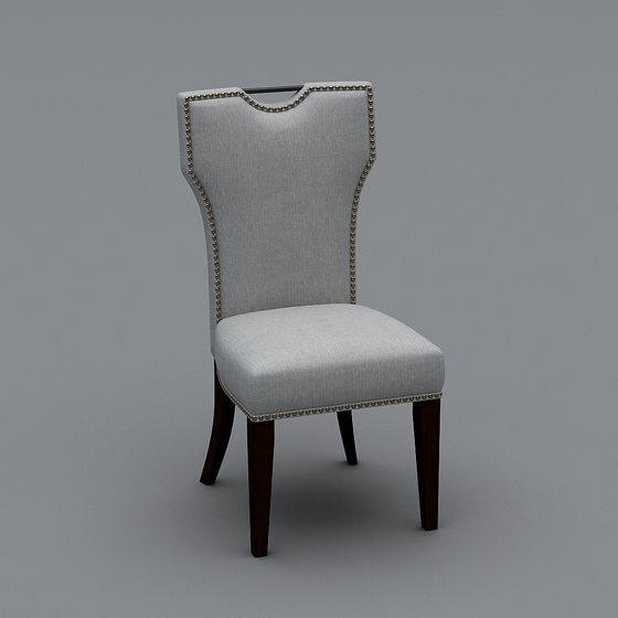 Elegant Dining Chair 3D model for Modern Spaces